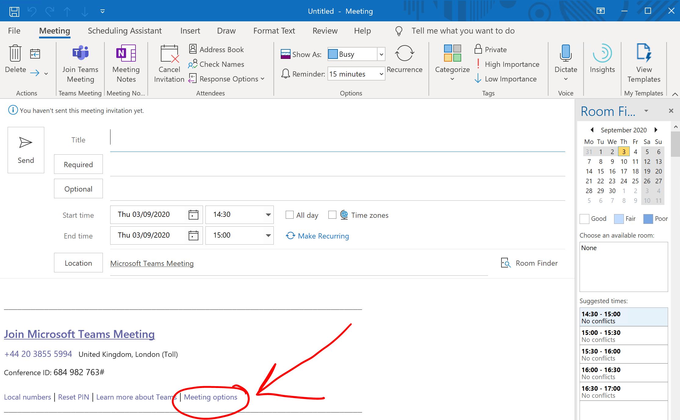 Microsoft Teams Configure Meeting Presenters