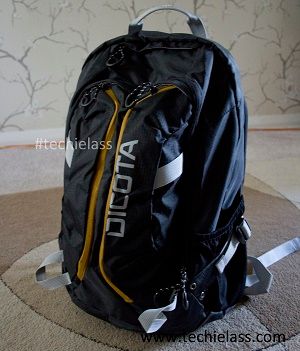 The Dicota Active Backpack packed
