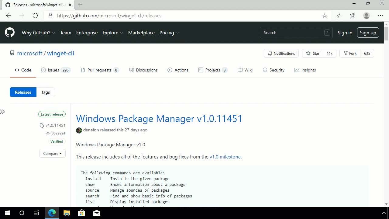 Install Windows Package Manager on Windows 10