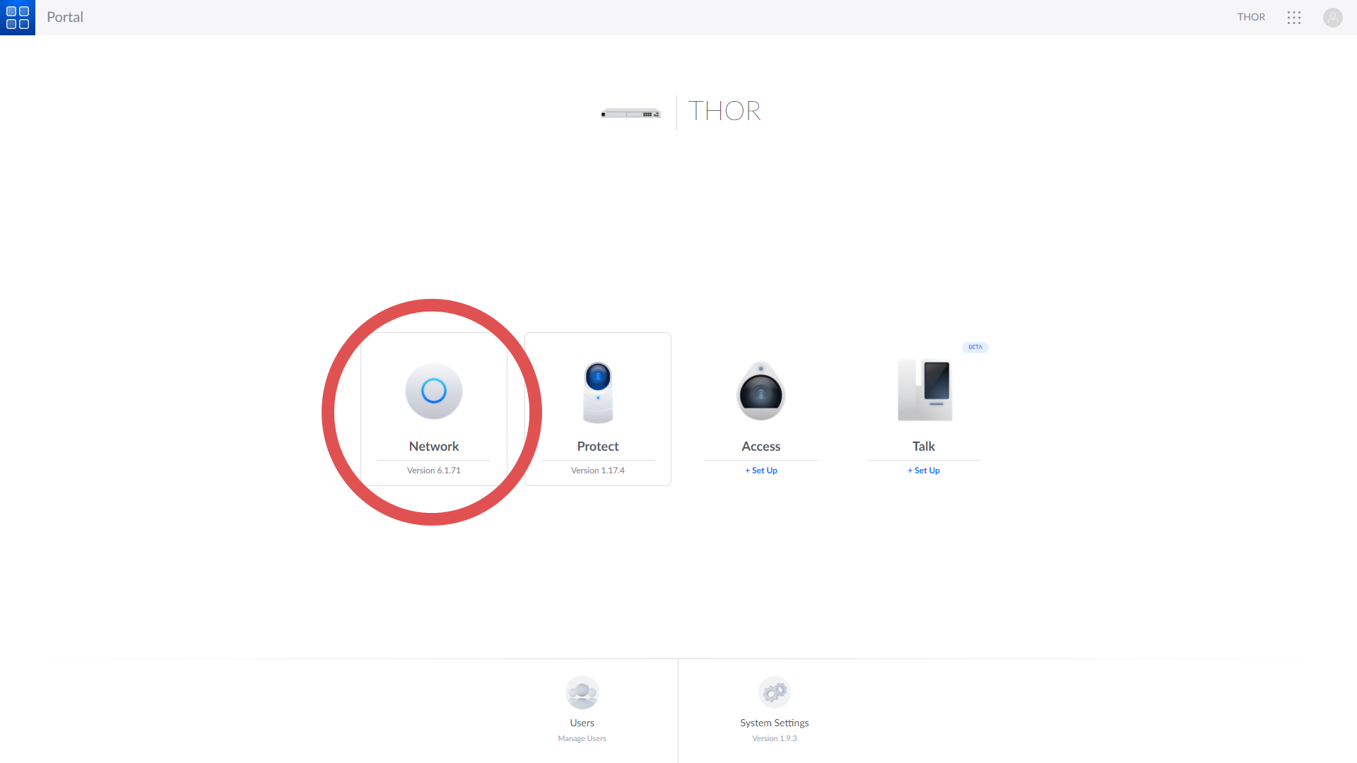 Ubiquiti interface