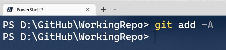 Git add command