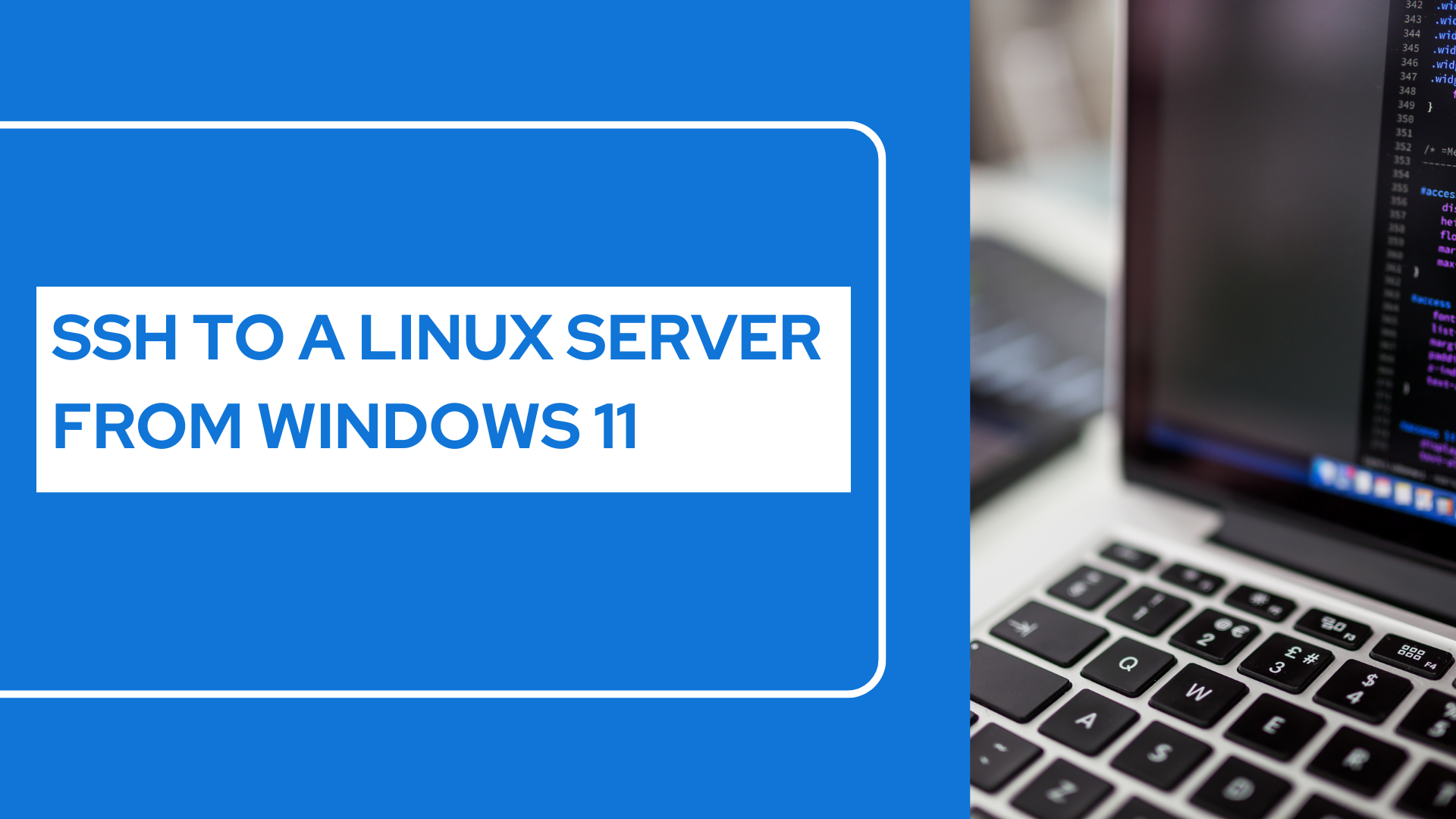 Ssh to a linux server from windows 11
