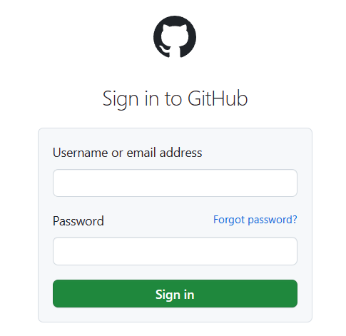 Login to GitHub