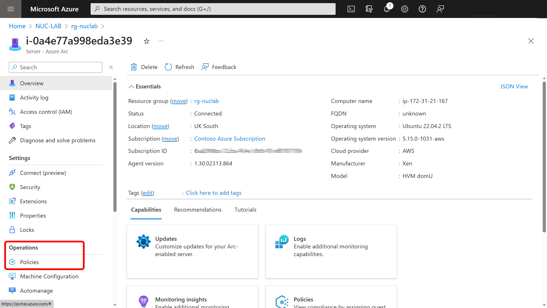 Azure Arc - Assign an Azure Policy