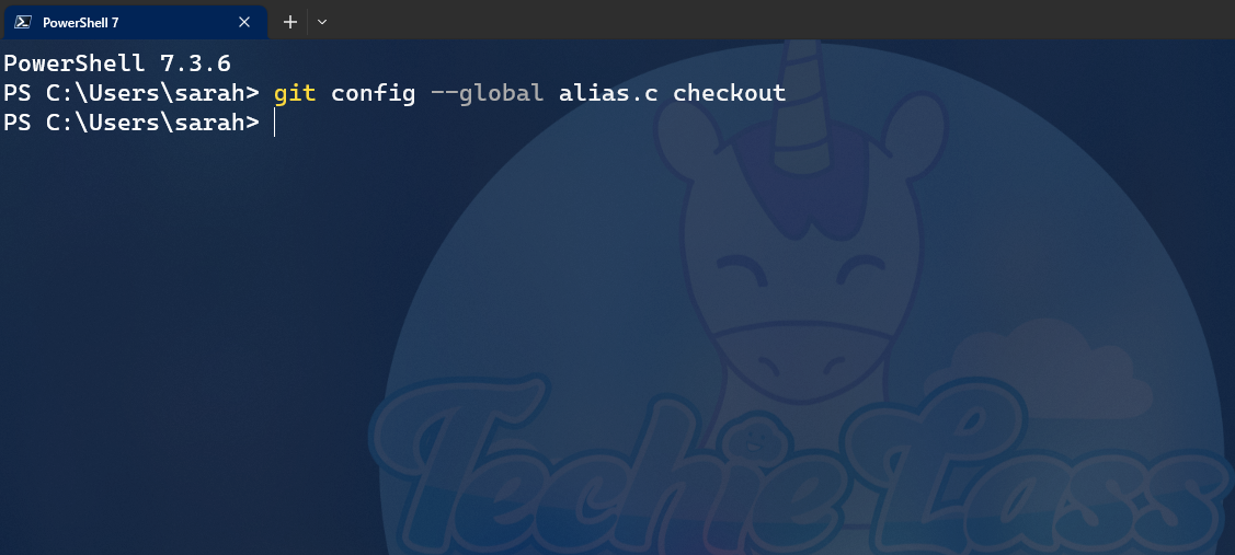 Setting up a Git alias