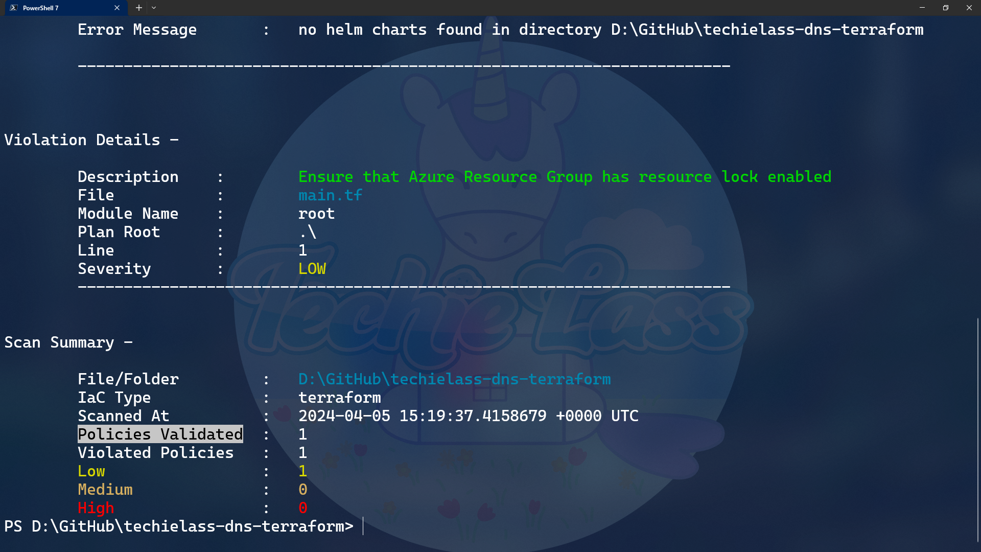 Terrascan report