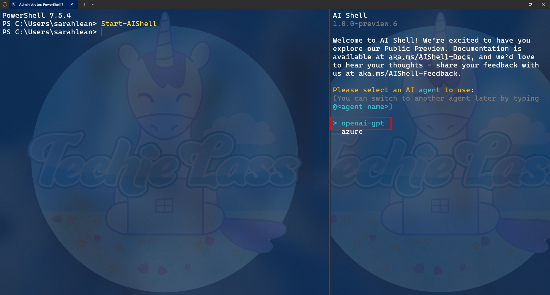 Windows Terminal with AI Shell