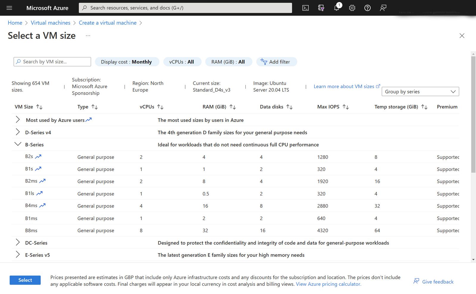 Azure VM Series explained