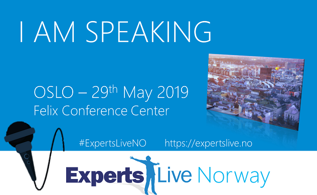 Speaking at Experts Live Norway