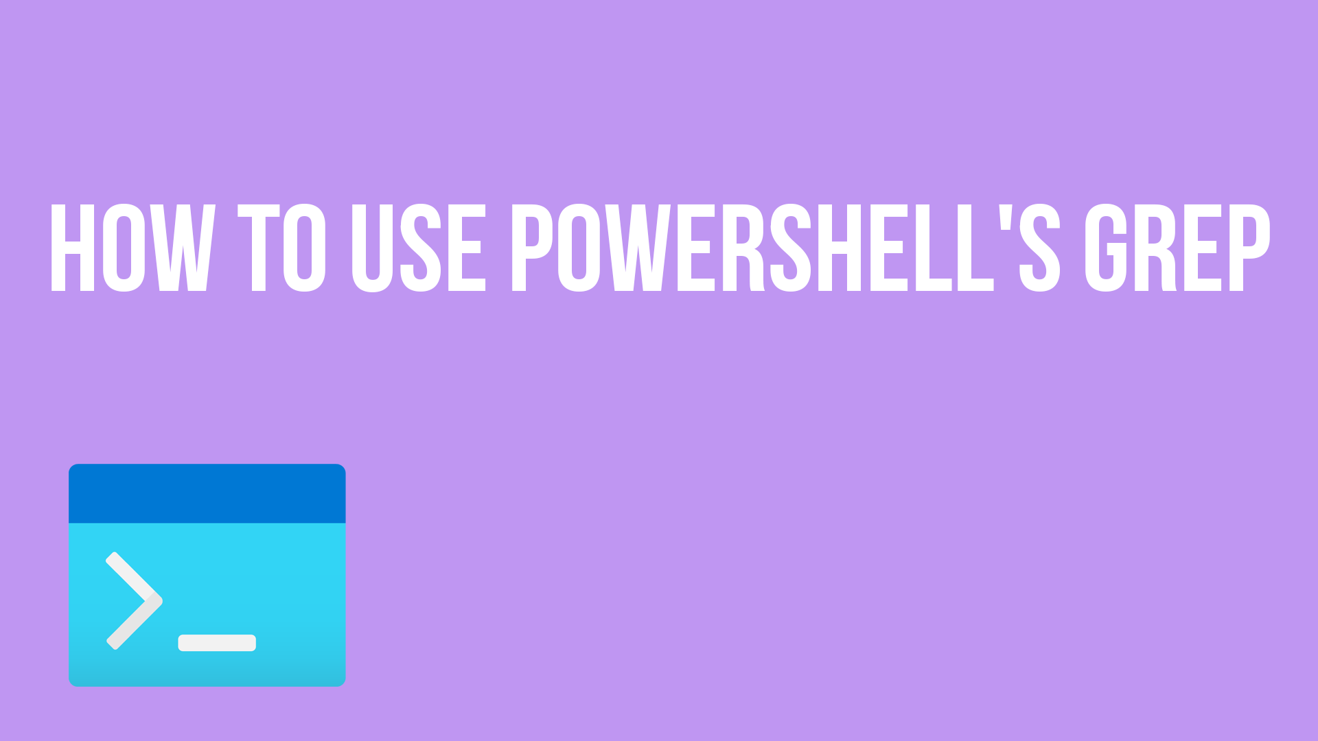 How to use PowerShell's Grep