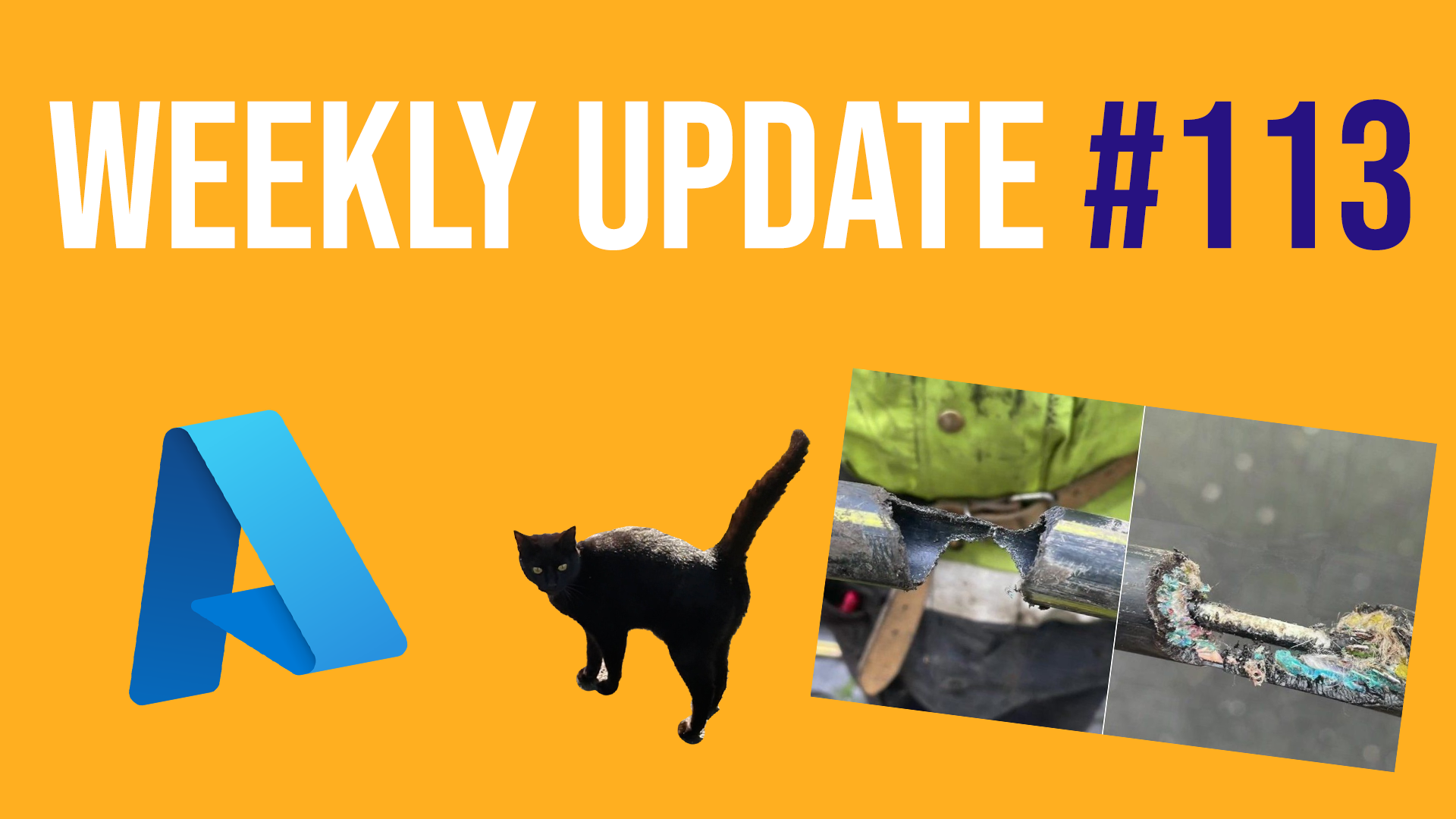Weekly Update #113 - Quiet on the Azure front, new Google phone and rats chewing through broadband!
