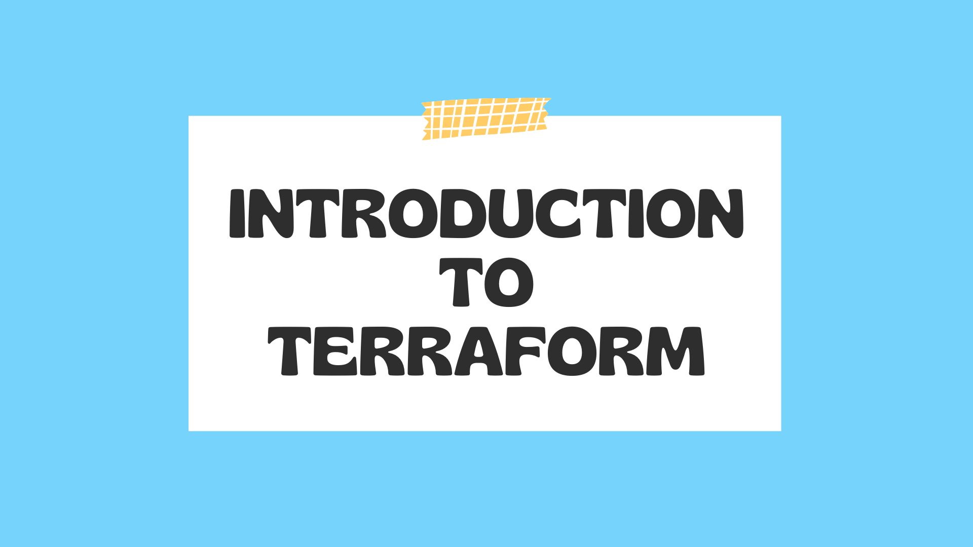 Introduction to Terraform