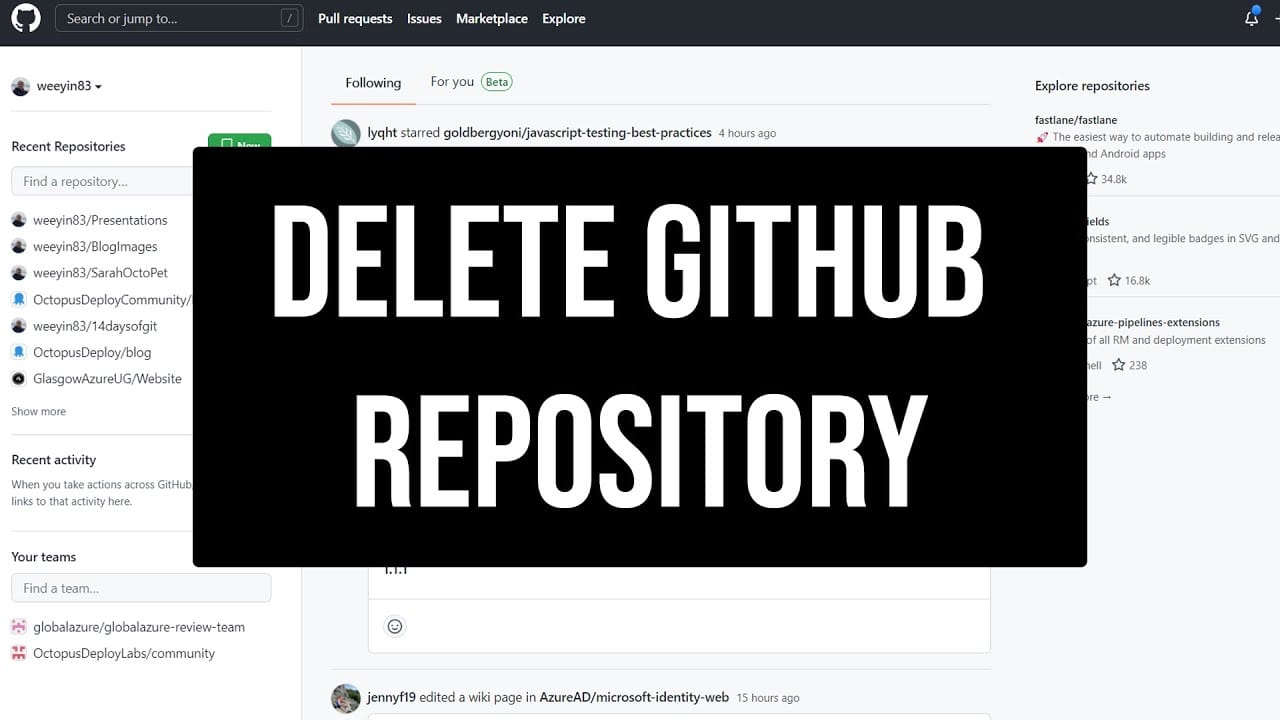 A Step-by-Step Guide to Deleting a Repository on GitHub